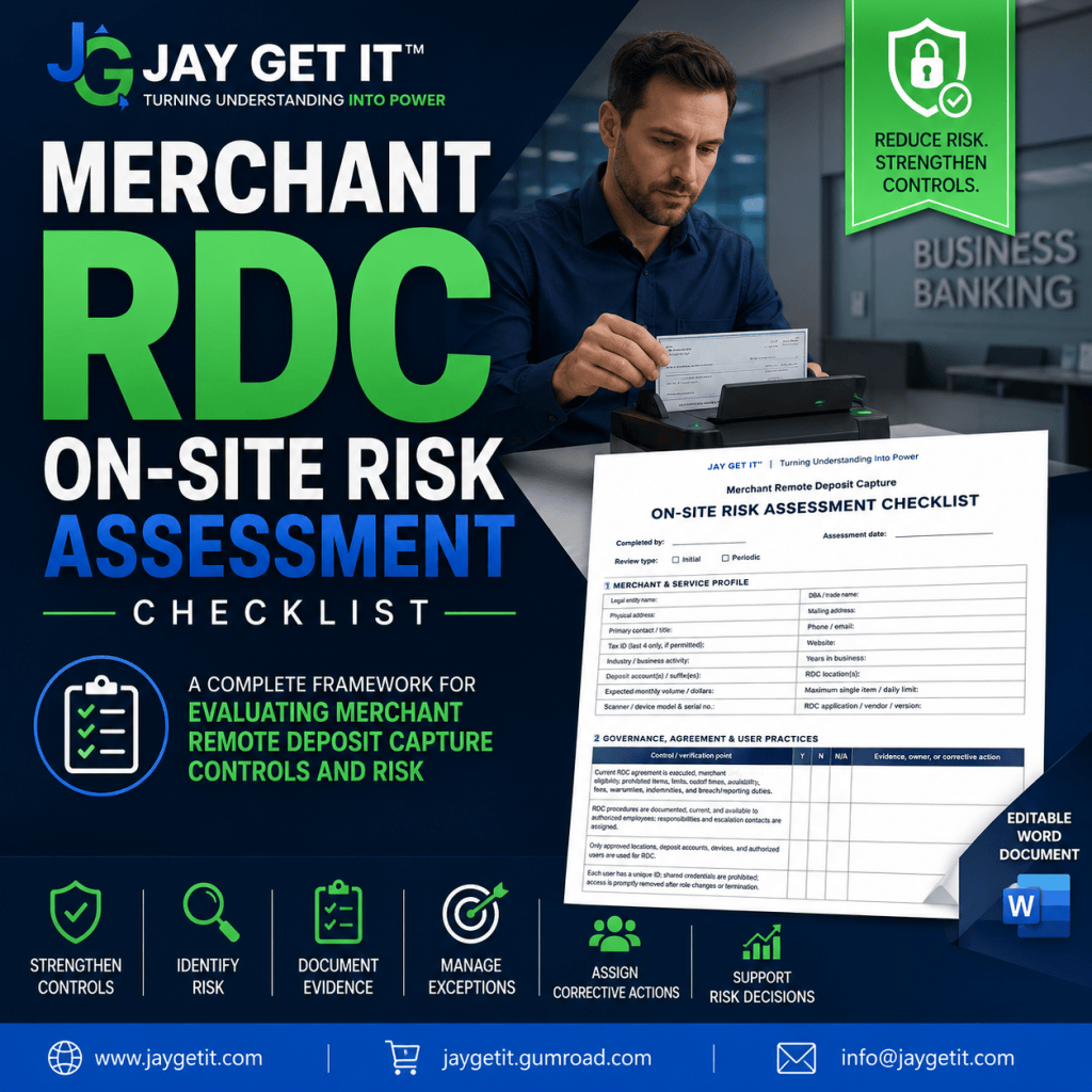 Merchant Remote Deposit Capture Risk Assessment Checklist: What Banks Should&nbsp;Review